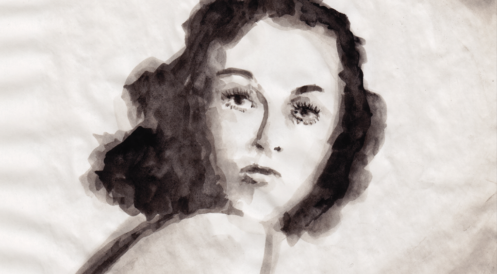 Aquarellportrait: »Portrait Hedy Lamarr